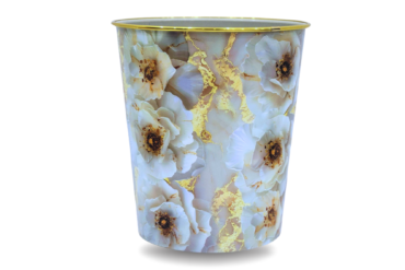 Pack of 2 Luxury Golden Ring Dustbin Small