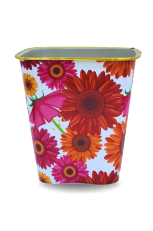 Pack of 2 Golden Ring Dustbin Small - Square