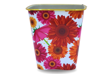 Pack of 2 Golden Ring Dustbin Small - Square