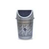 Pack of 2 Small Gray Swing Dustbin