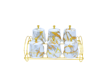 6-Piece Royal Masala Rack Print