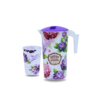 Flower Water Set (1 Jug & 6 Glasses)