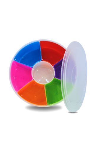 7-Compartment Colorful Multi Storage Box