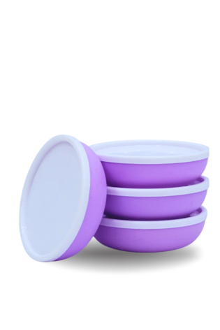 4-Piece Mini Smart Bowl Set - Purple