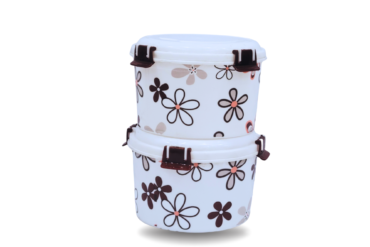 Pack of 2 Clip-Lock Flower Bowl Medium