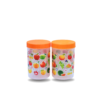 Pack of 2 Kitchen Storage Flower Jar Medium